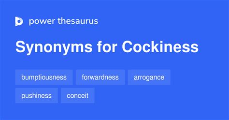 cocky synonym|another word for cockiness.